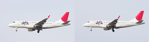 Embraer ERJ-170-100, J-AIR JA215J, stereo parallel view