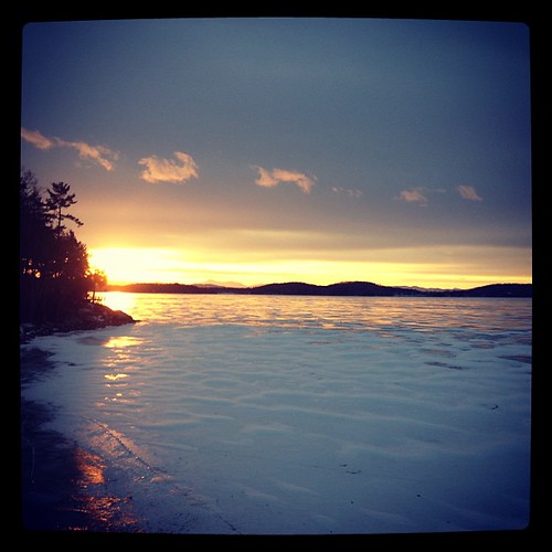 winter sunset lake burlington vermont lakechamplain iphoneography dailycreate tdc522