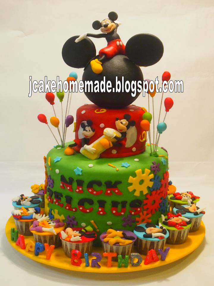 mickey mouse birthday cake clip art - photo #49
