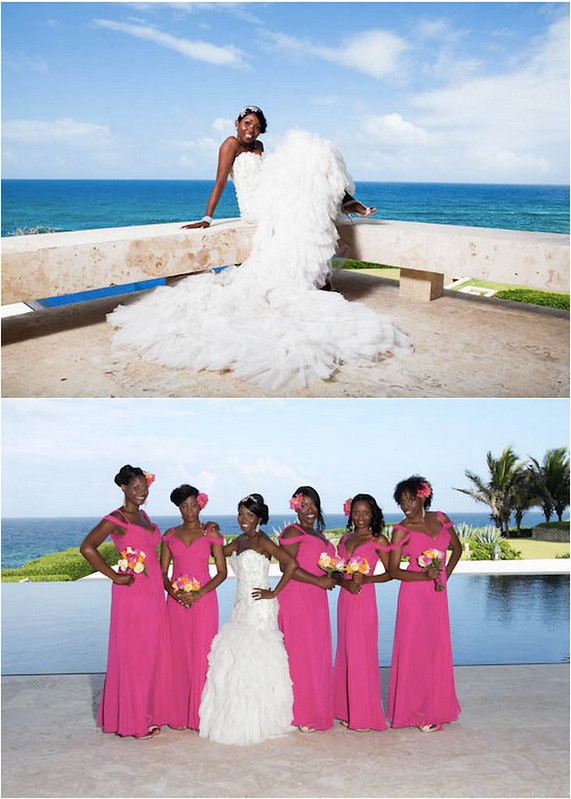 Bridal Styles bride Yanique and Samuel, photo - Gina Esposito via Essence Magazine