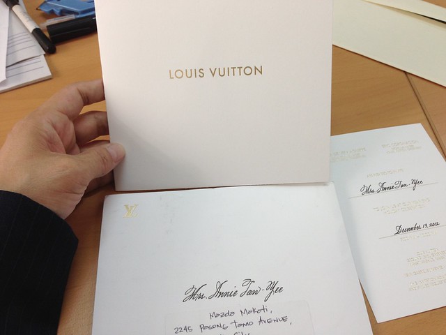 Louis Vuitton Invitation- oh my buhay