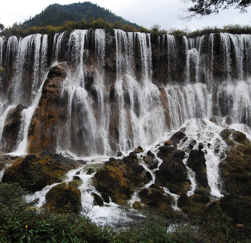 china landscape waterfall tibetan sichuan jiuzhaigou nuorilang jiuzhaigounationalpark
