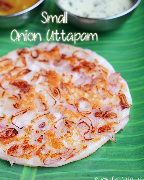 Onion uttapam recipe | South Indian breakfast recipes ...