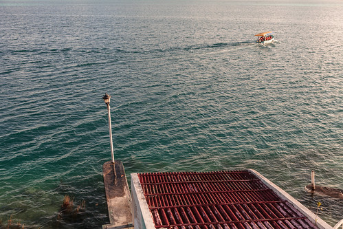 travel blue sunset costa green beach water colors canon mexico boat maya lagoon shore 5d laguna departure caribe quintanaroo bacalar 2013 jacobozanella