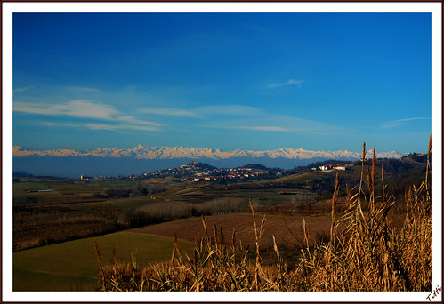 winter sky panorama sun mountains color clouds montagne landscape nuvole postcard hills cielo sole inverno colori cartolina colline monferrato