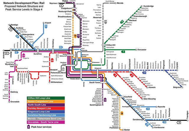 PTV rail network: Stage 4