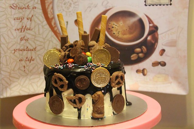 Chocolate Moist Drip Cake by Janna Baker