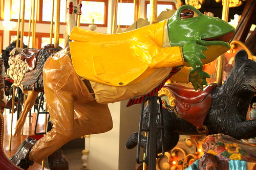 Coolidge Park Carousel: Frog Wearing a Suit