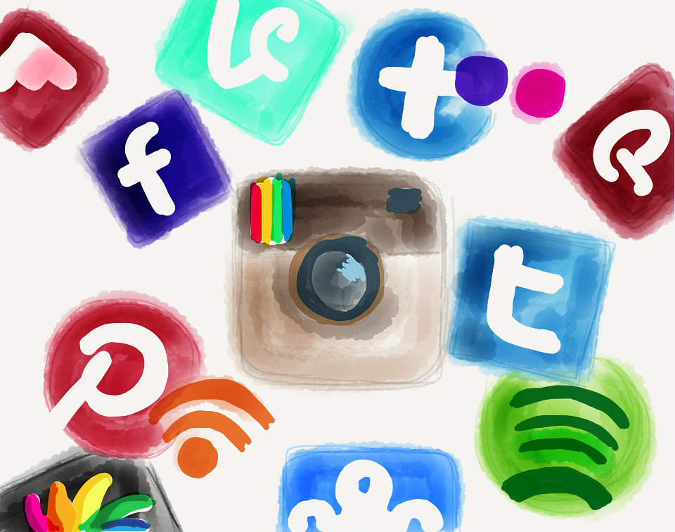 Collage of Digital (Social) Networks