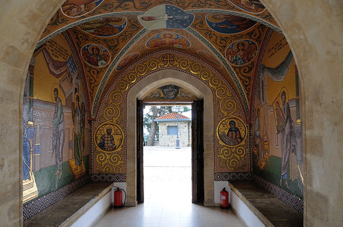 religious europe cyprus monastery troodos kykkos