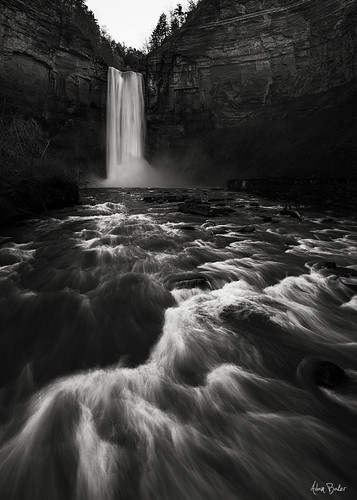 statepark blackandwhite ny motion monochrome waterfall ithaca taughannockfalls adambaker canon24105l