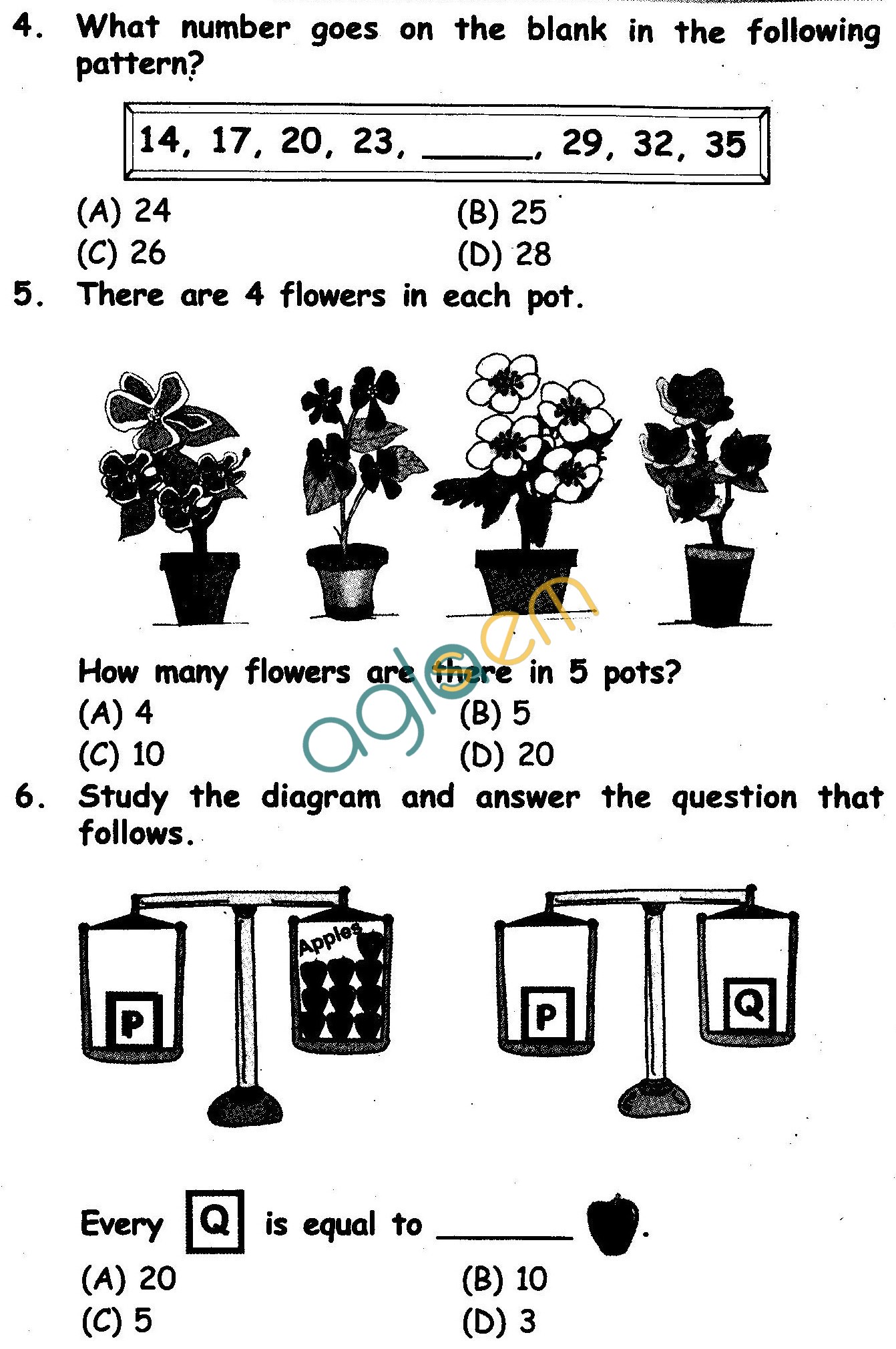 NSTSE 2010 Class II Question Paper with Answers Maths