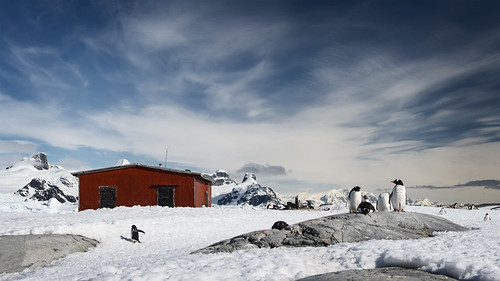 sky snow ice clouds penguins nest antarctica colony researchstation petermannisland catalinmarin momentaryawecom