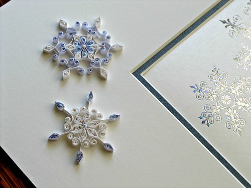 Quilled snowflake wedding invitation by Ann Martin