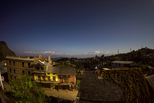 nepal mountains night stars nightview himalayas starrynight bandipur snowypeaks