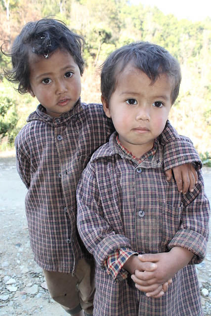 Kids near Begnas Tal