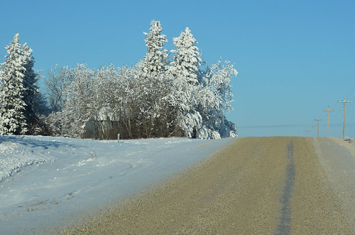 road winter snow canada december hill manitoba gravel 2012 12月 カナダ 師走 shiwasu 十二月 じゅうにがつ jūnigatsu priestsrun 平成24年 マニトバ州