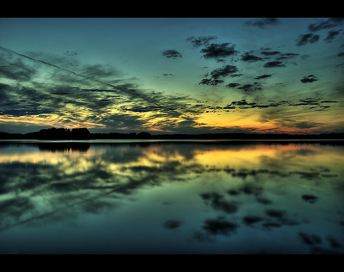 sunset summer sun lake colors evening nikon kit hdr lenns