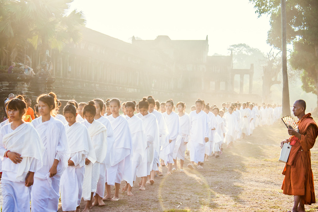 Nuns at Angkor Wat