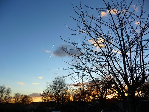 winter sky france evening vendée larochesuryon