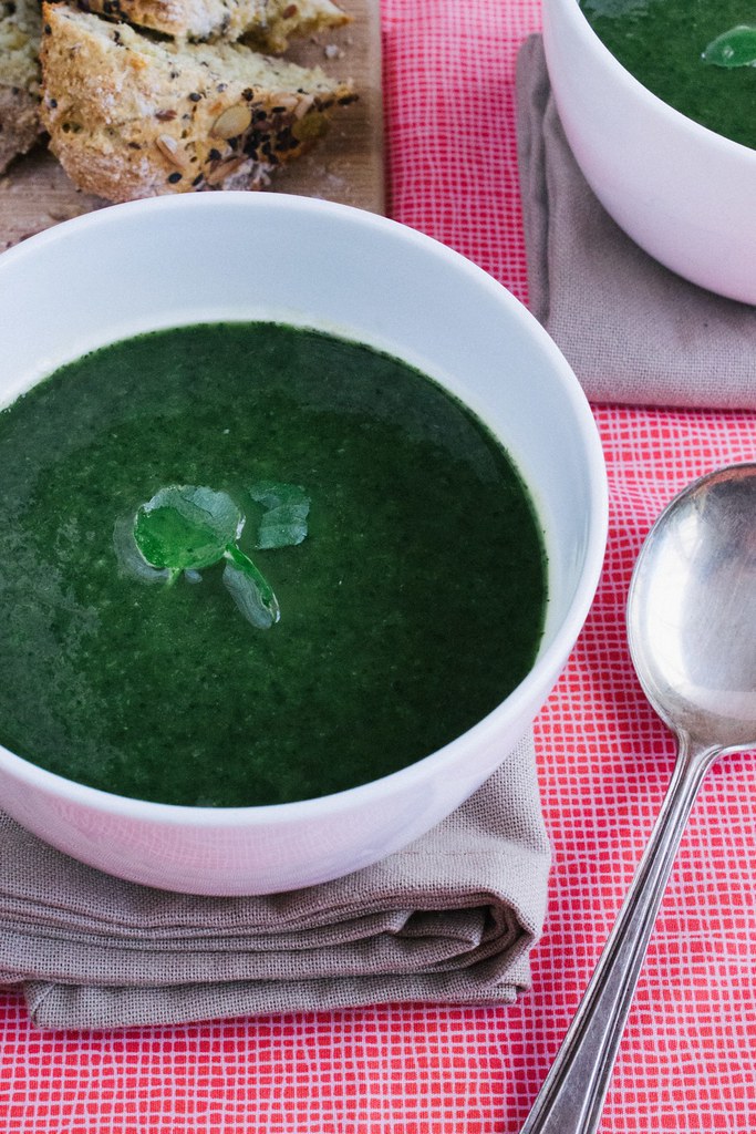 Watercress and Spinach Soup