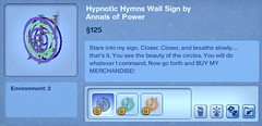 Hypnotic Hymns Wall Sign by Annals of Power