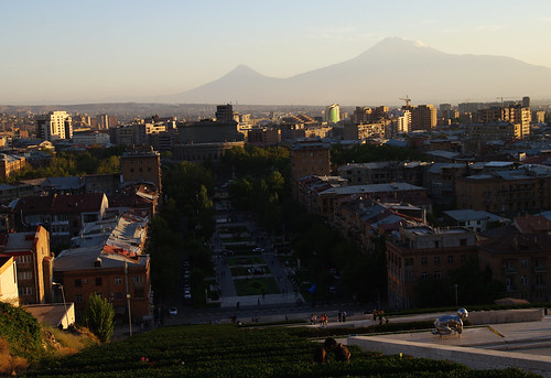 silhouette night evening town view capital mount staircase armenia vista overlook viewpoint yerevan cascade armenian ararat mtararat mountararat երեւան երեան