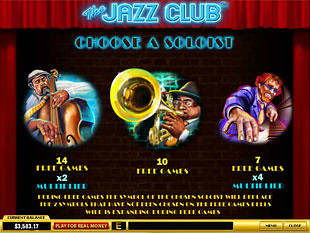 free The Jazz Club bonus game