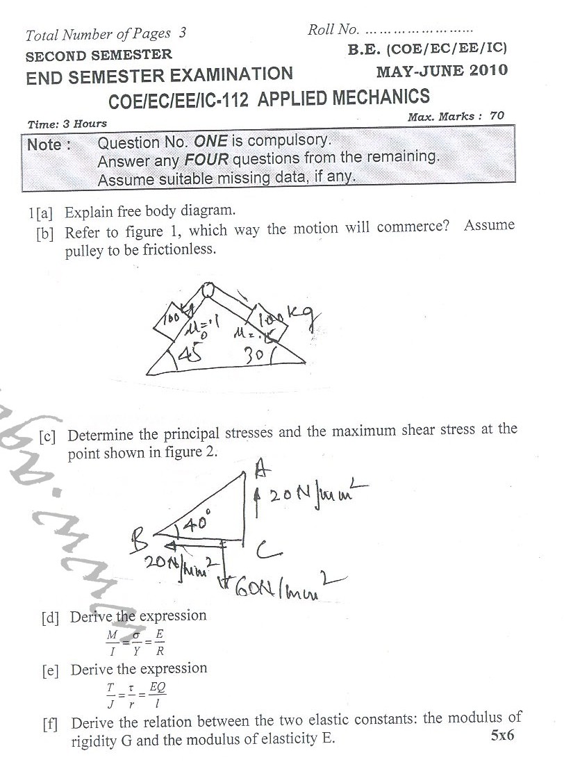 NSIT: Question Papers 2010 – 2 Semester - End Sem - COE-EC-EE-IC-112