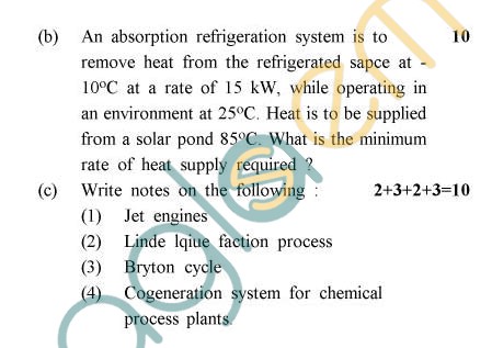 AKTU B.Tech Question Paper - TCH-403 - Chemical Engineering Thermodynamics-I