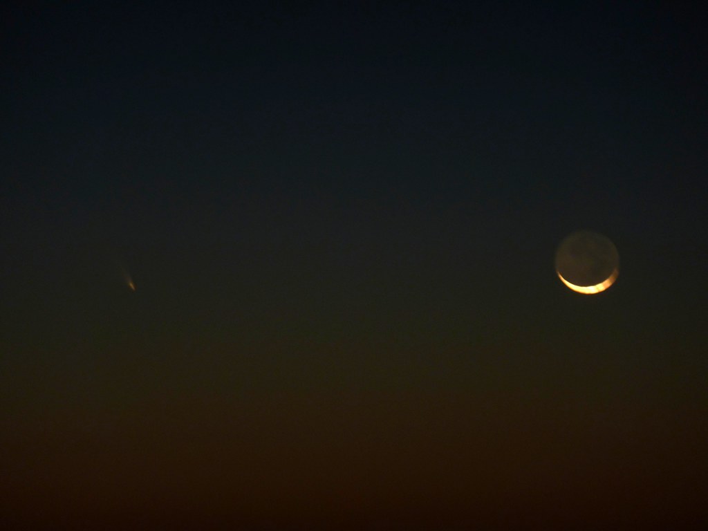 Moon and Comet