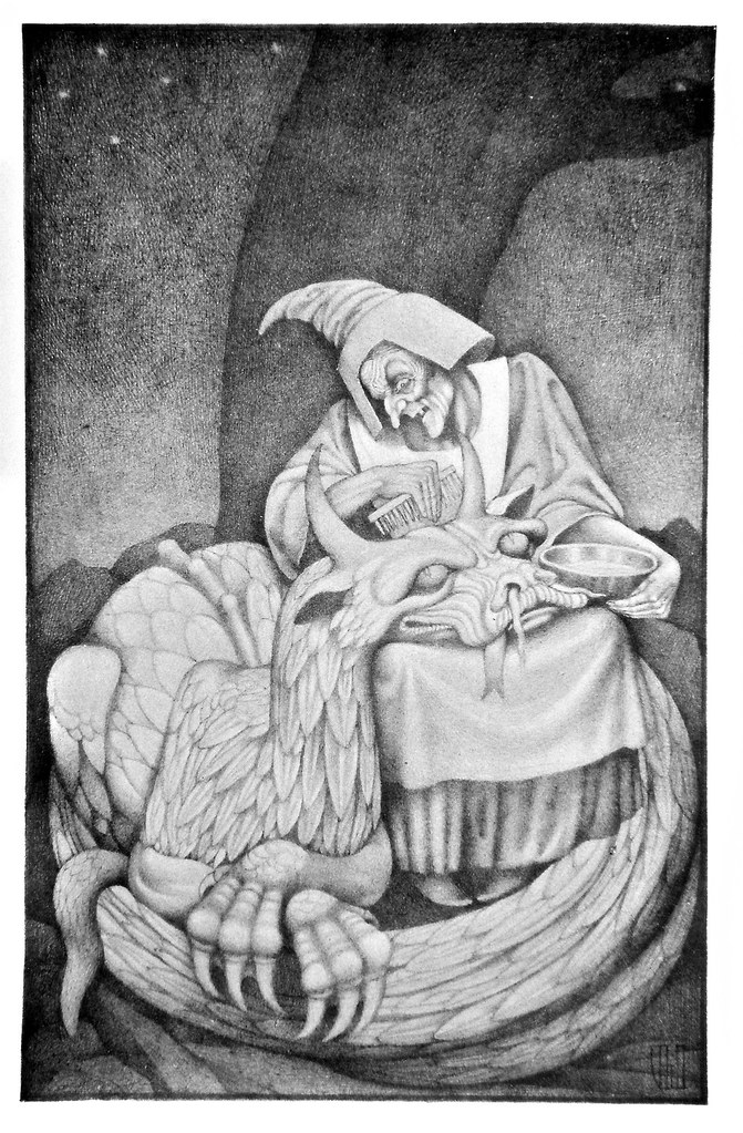 Vernon Hill - Illustration from  Ballads Weird and Wonderful,1912 (Alison Gross)