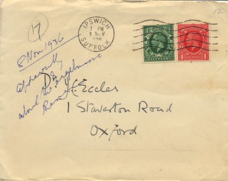Sherrington to Eccles - 8 November 1936