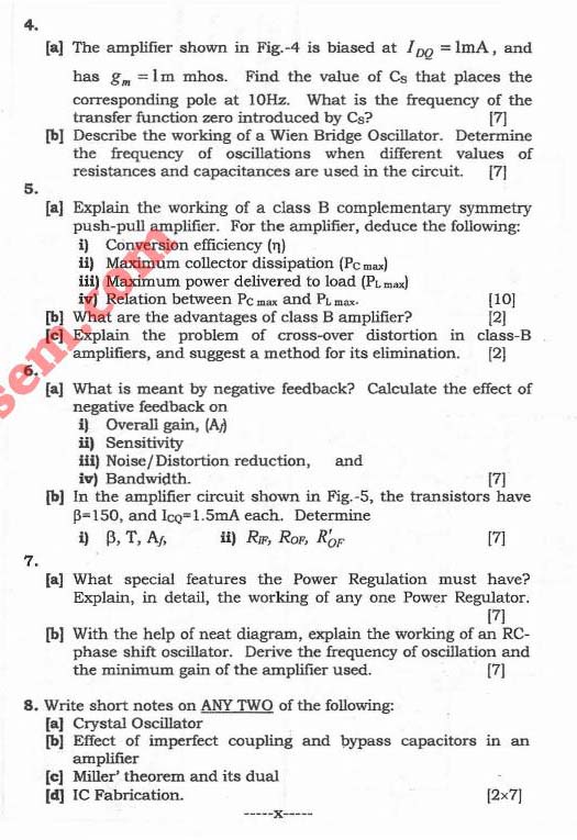 NSIT Question Papers 2008 – 4 Semester - End Sem - EC-COE-EE-IC-211