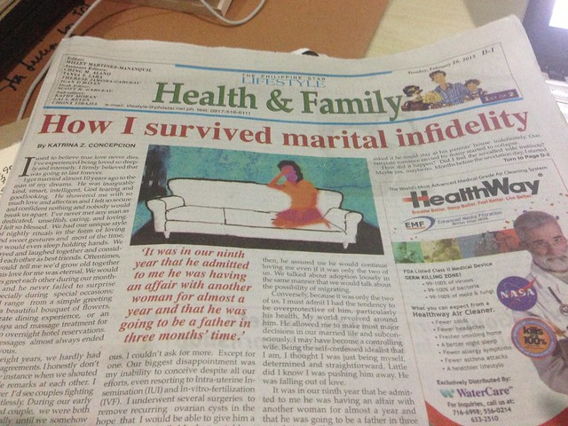 Marital Infidelity Article, Philippine Star