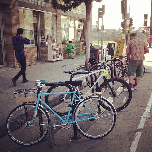 "Unused" bike racks on Avenue 50 and York according to @highlandpatch commenters.