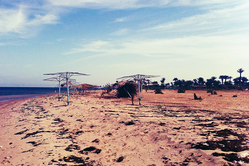 abandoned beach egypt parasol nuweiba noveba