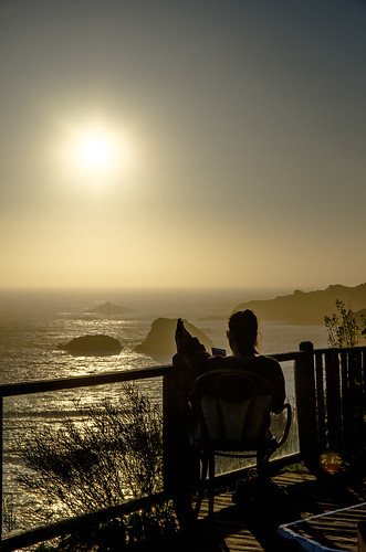 ocean california sunset girl rock relax coast pier inn unitedstates greenwood vista normal elk recline
