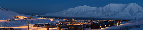 panorama svalbard hiorthfjellet adventfjorden adventtoppen longyearbyen