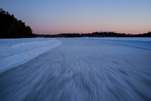 winter sunset nature water landscapes sweden stockholm suburbs bluehour