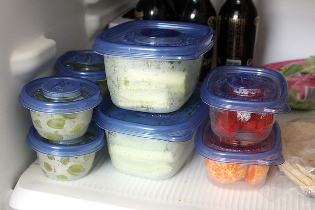 Prep fruit and veggies in advance