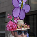 Easter Parade NYC 5th Avenue 3_31_13 Purple Flower Hat