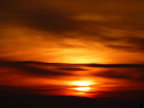 red orange sun clouds sunrise fire