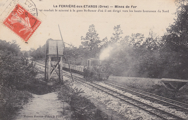 Mine de fer de La Ferrière-aux-Etangs - Trains de minerai vers la gare de Saint-Bômer-les-Forges