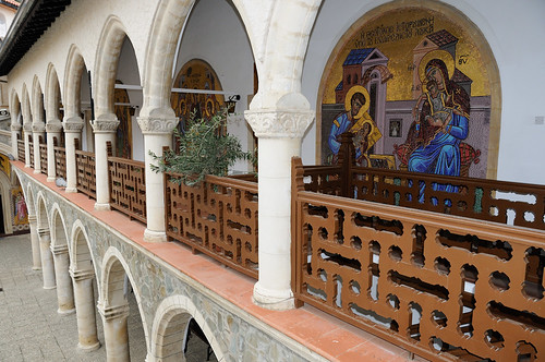 religious europe cyprus monastery fresco troodos kykkos