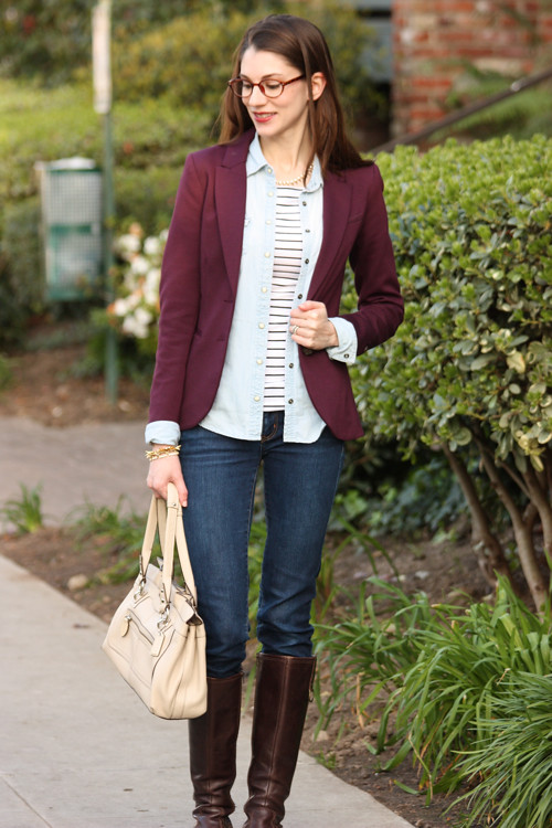 Plum Layers - Jeans and a Teacup