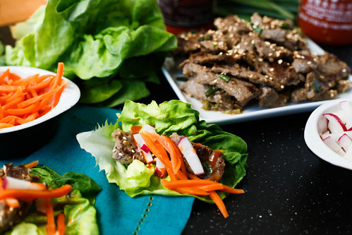 Seared Steak Lettuce Cups Recipe