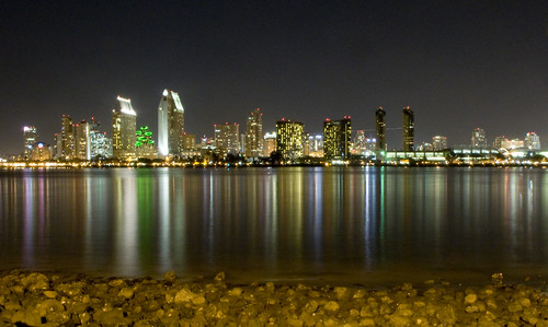 california city color skyline night buildings reflections lights nikon sandiego coronado d90