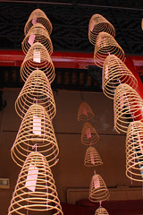 Incense spirals at  Sze Ya temple, Kuala Lumpur