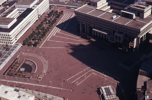 Boston City Hall Plaza, from 1 Beacon Street